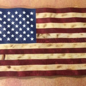 rich kirk woodshop wavy american flag